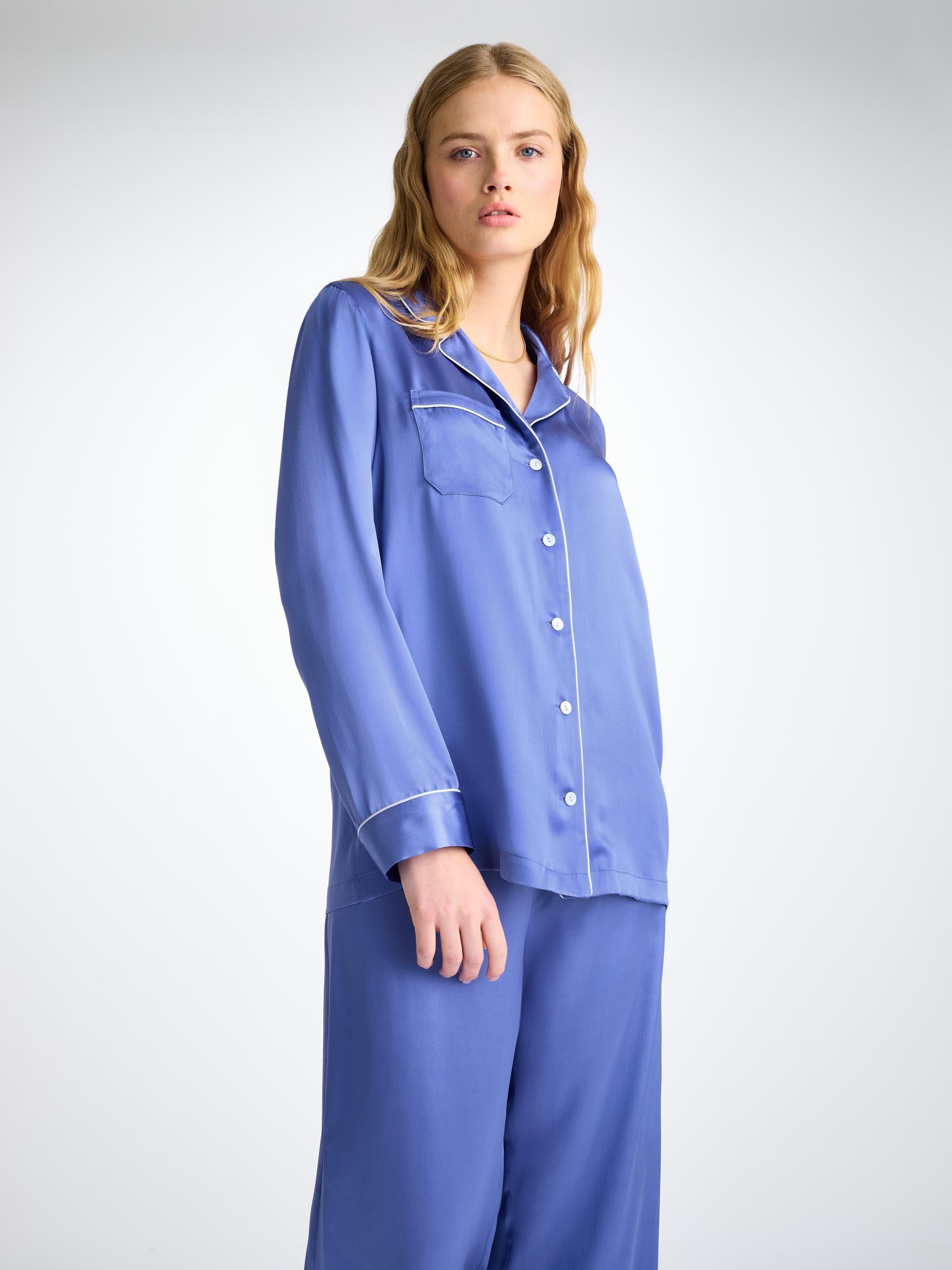 Women's Pyjamas Bailey Silk Satin Amethyst
