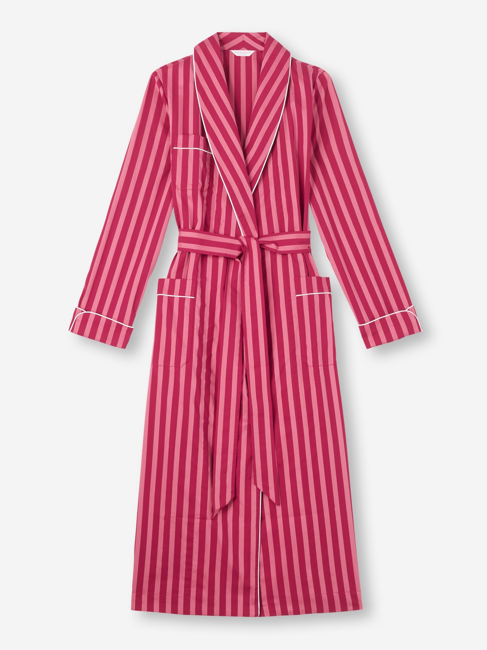 Women's Dressing Gown Capri 25 Cotton Batiste Pink
