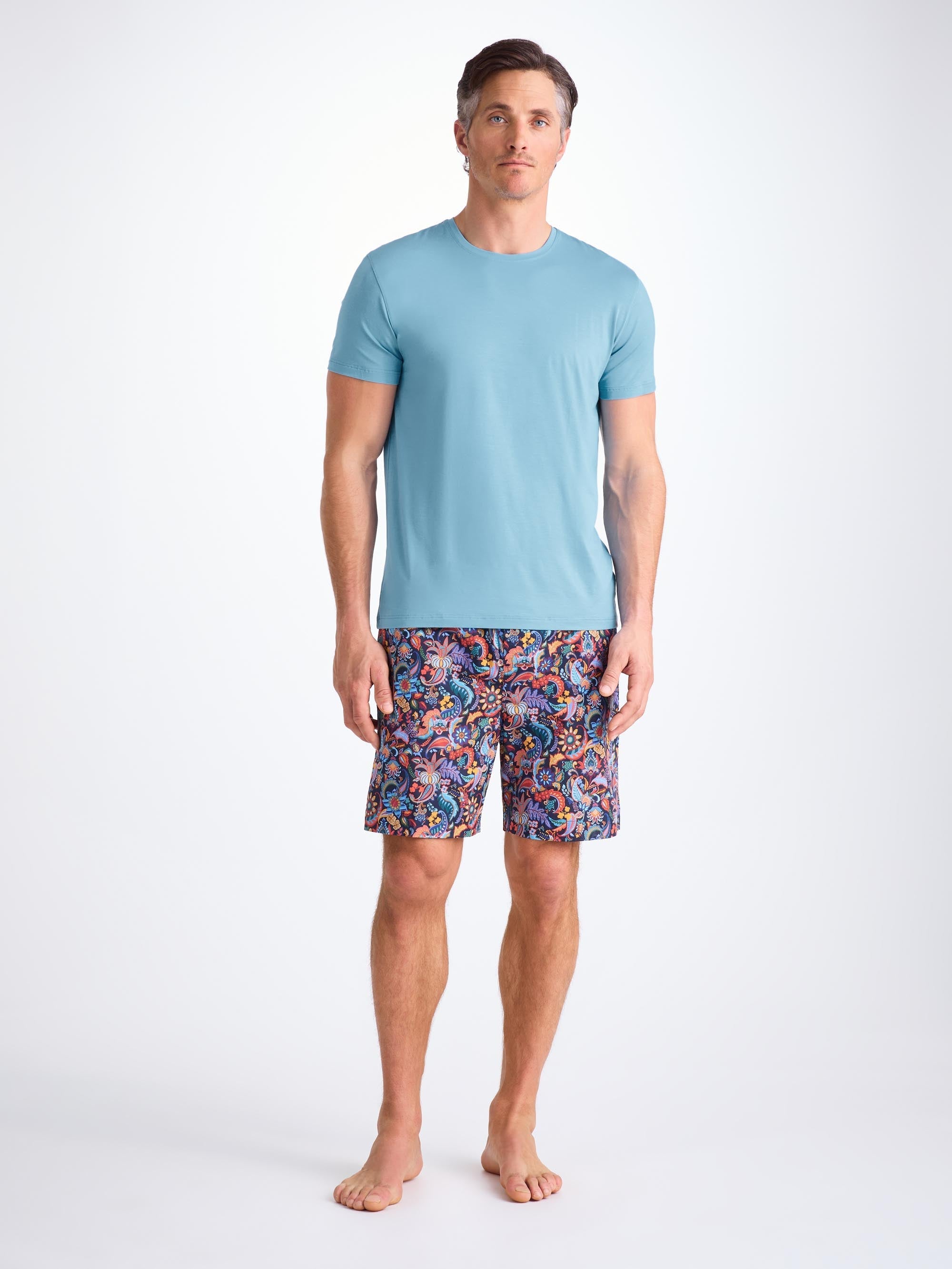 Men's T-Shirt Basel Micro Modal Stretch Ocean Blue
