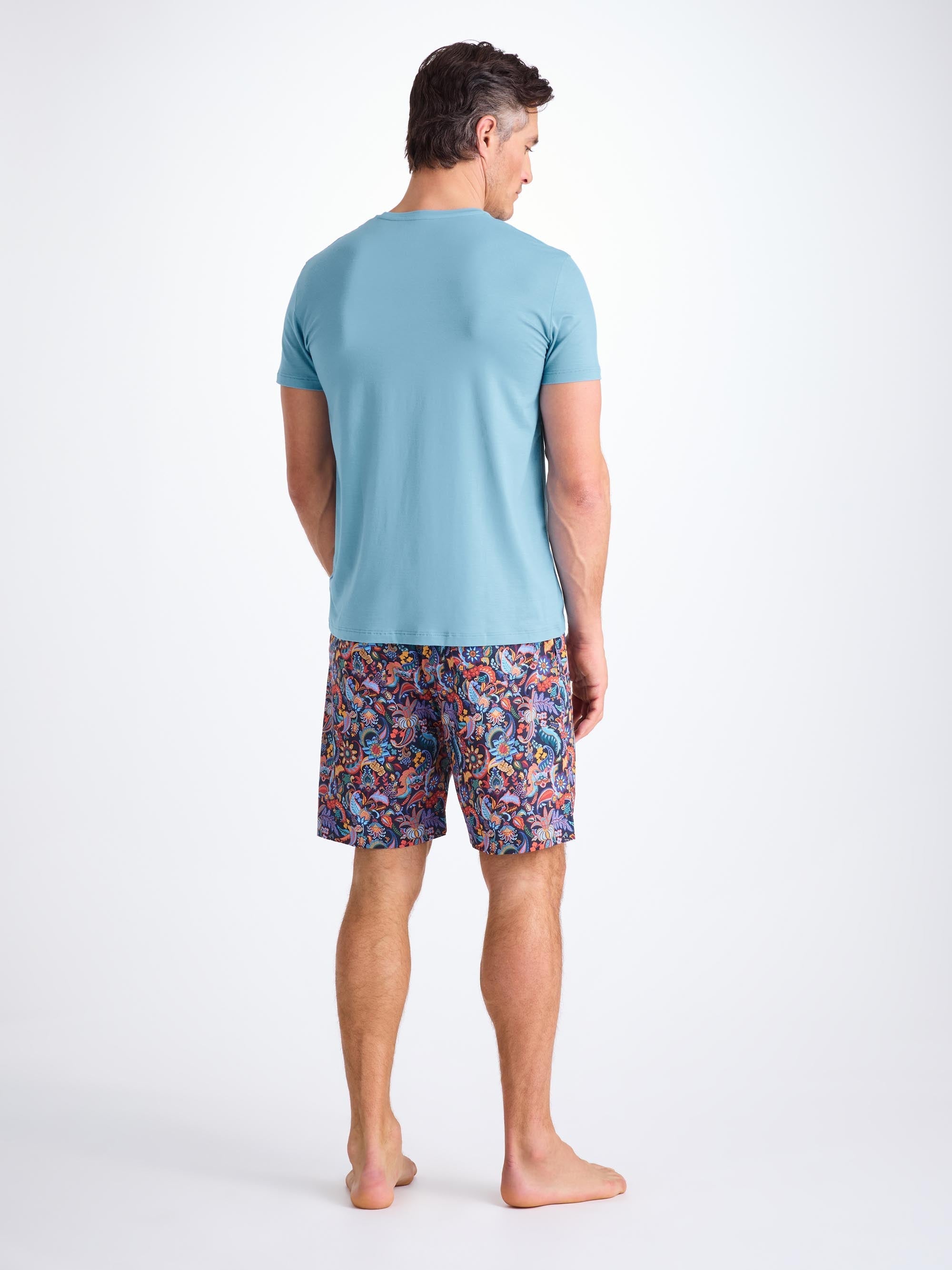Men's T-Shirt Basel Micro Modal Stretch Ocean Blue