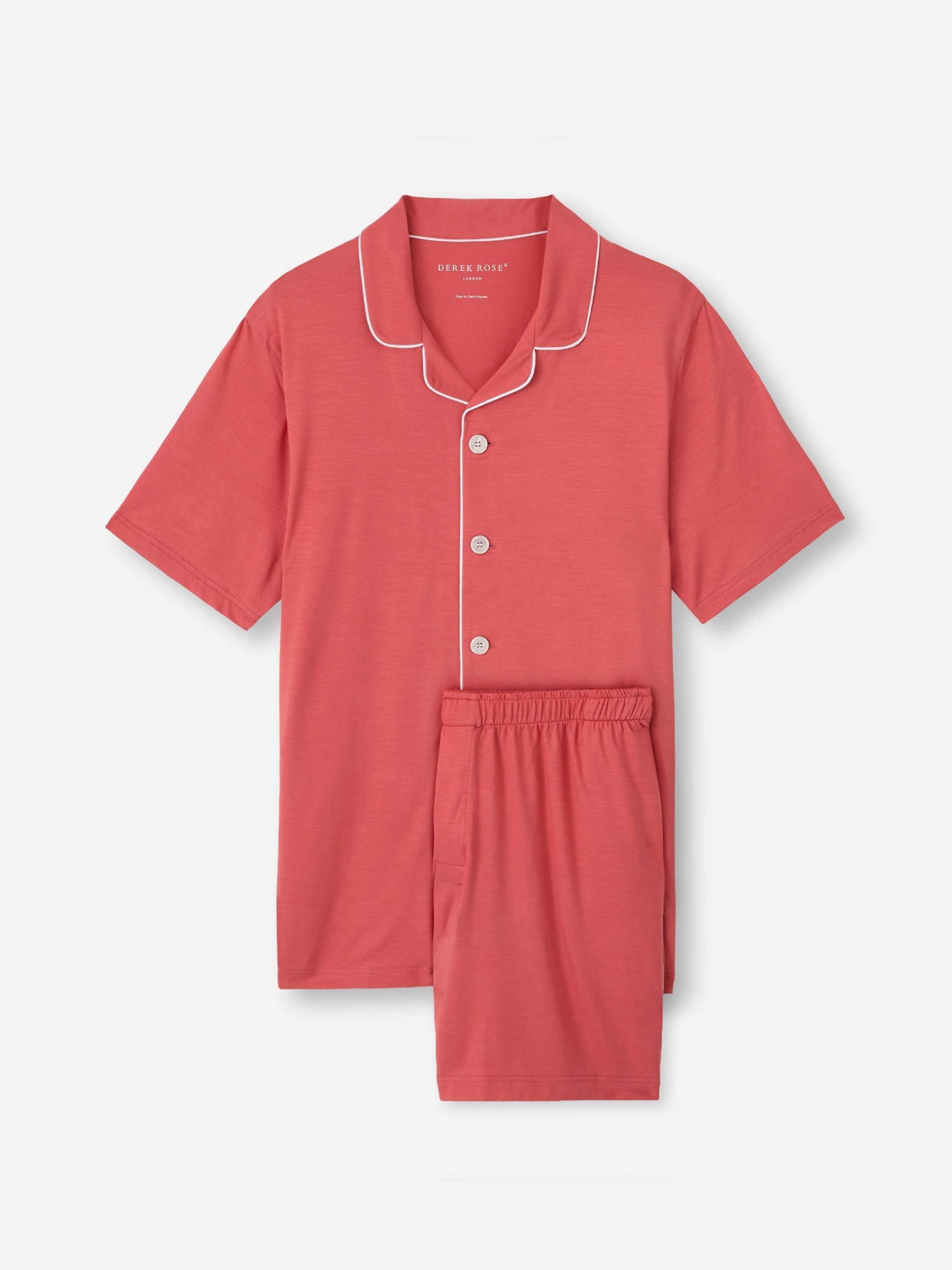 Men's Short Pyjamas Basel Micro Modal Stretch Apple Red