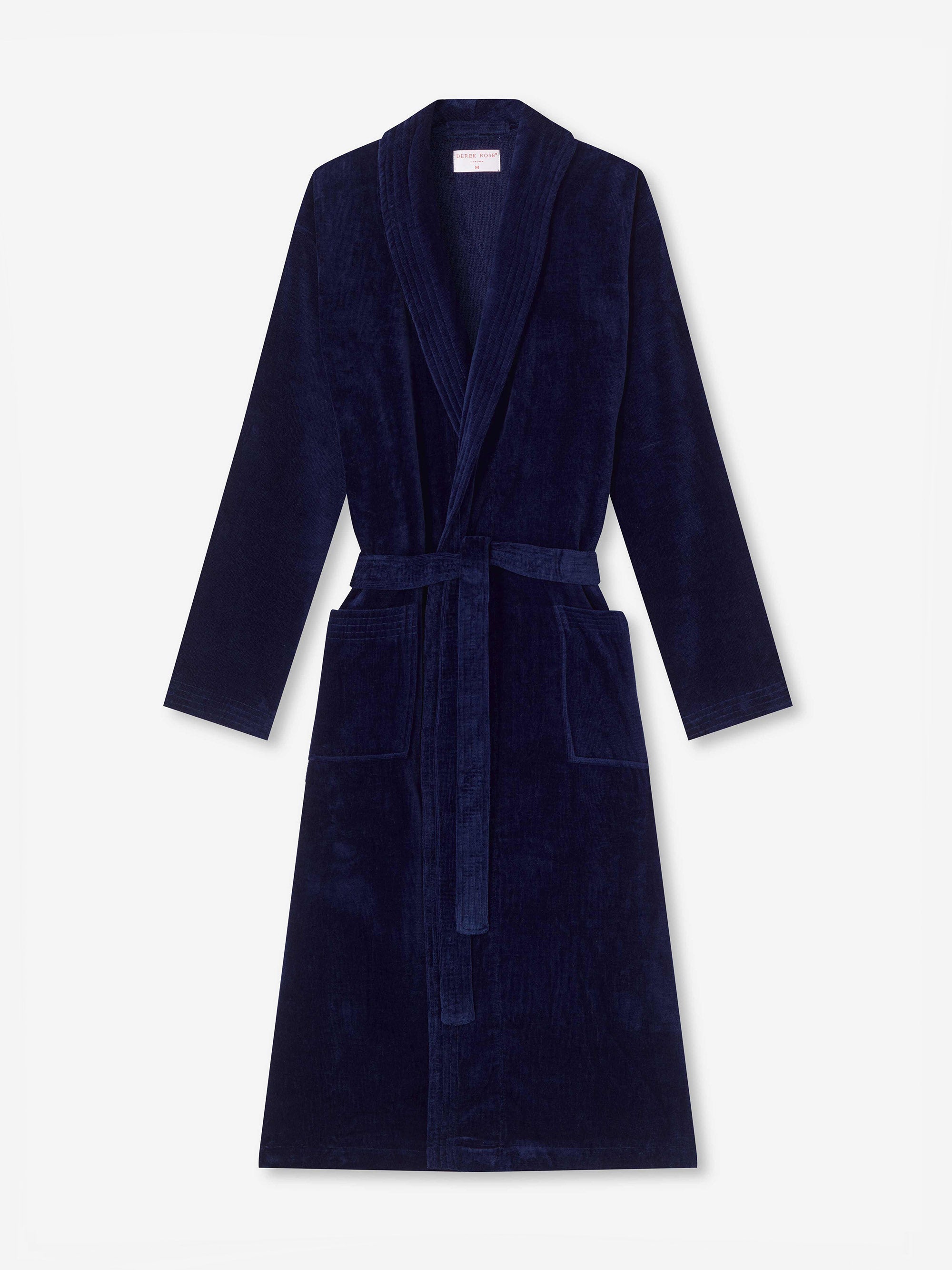 Men's Bathrobe Triton 10 Terry Cotton Navy